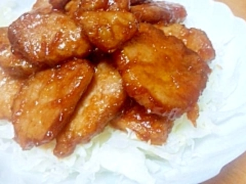 豚ヒレでポークチャップ